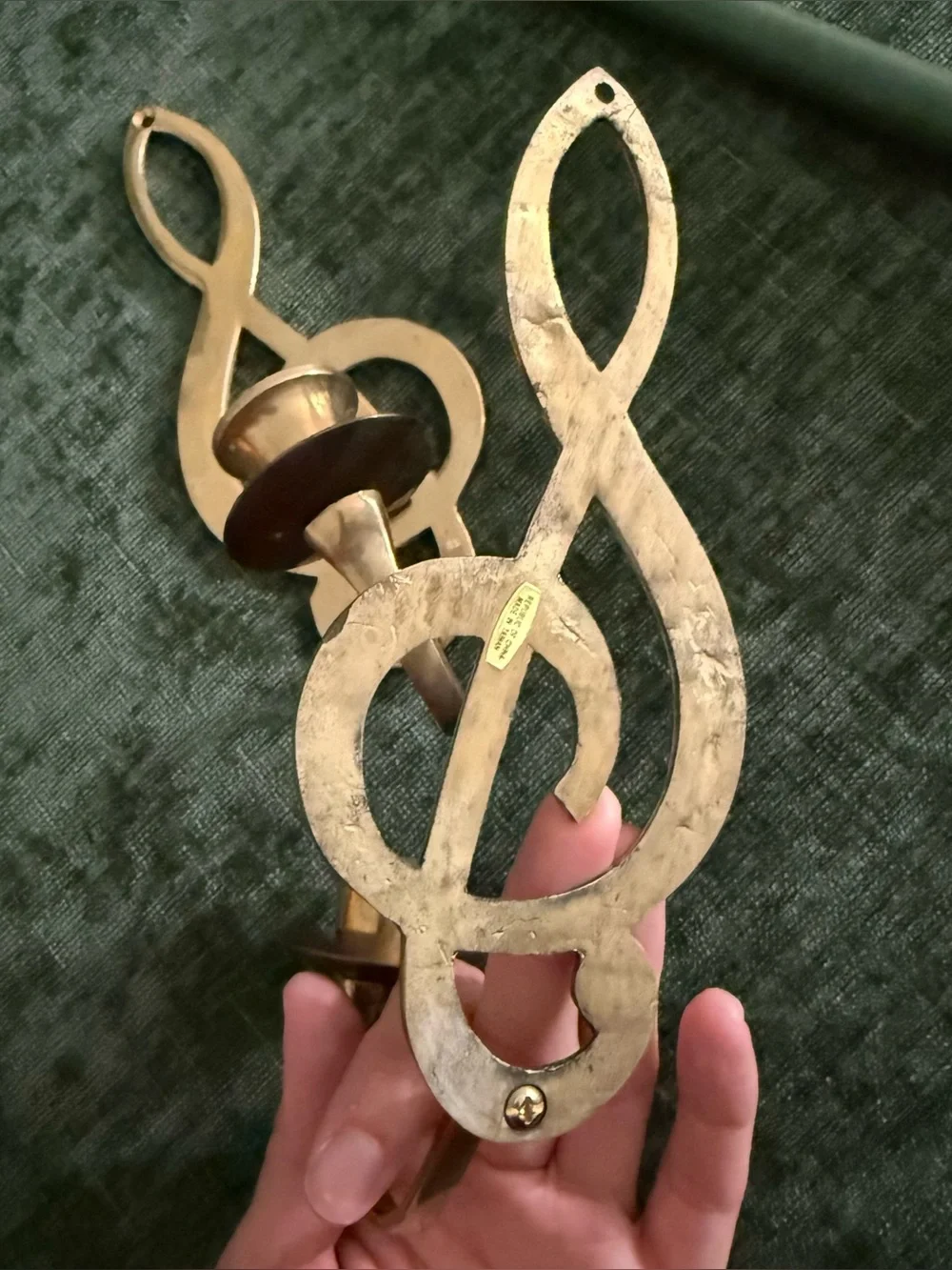Vintage wall candle holder